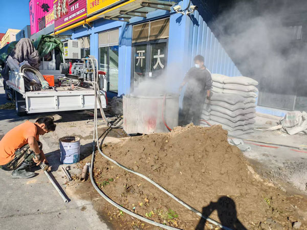 龙河镇顶管注浆加固